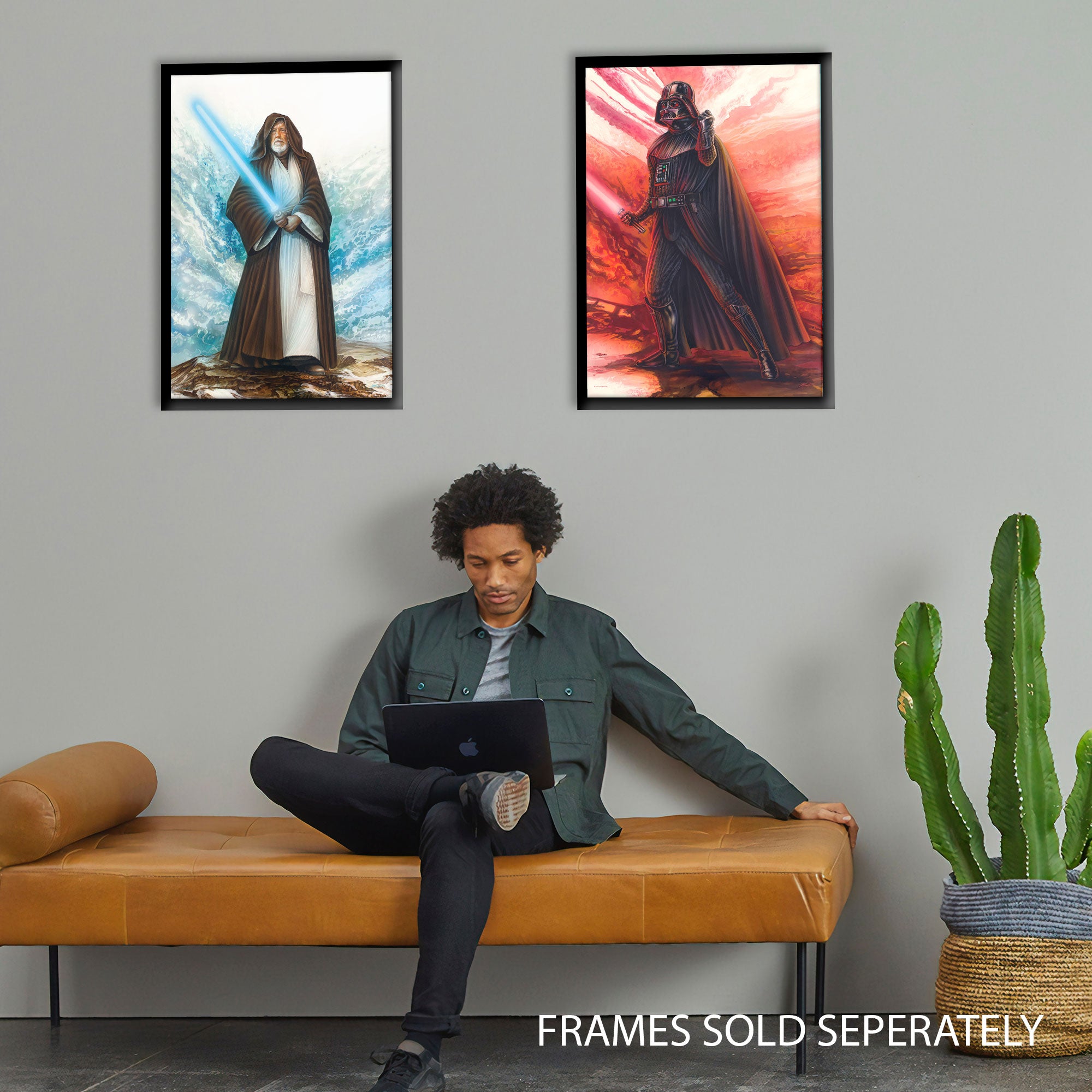 Black MDF Frame  - For 17" x 24" or 24" x 17"  MightyPrint™ Wall Art MPFR2417