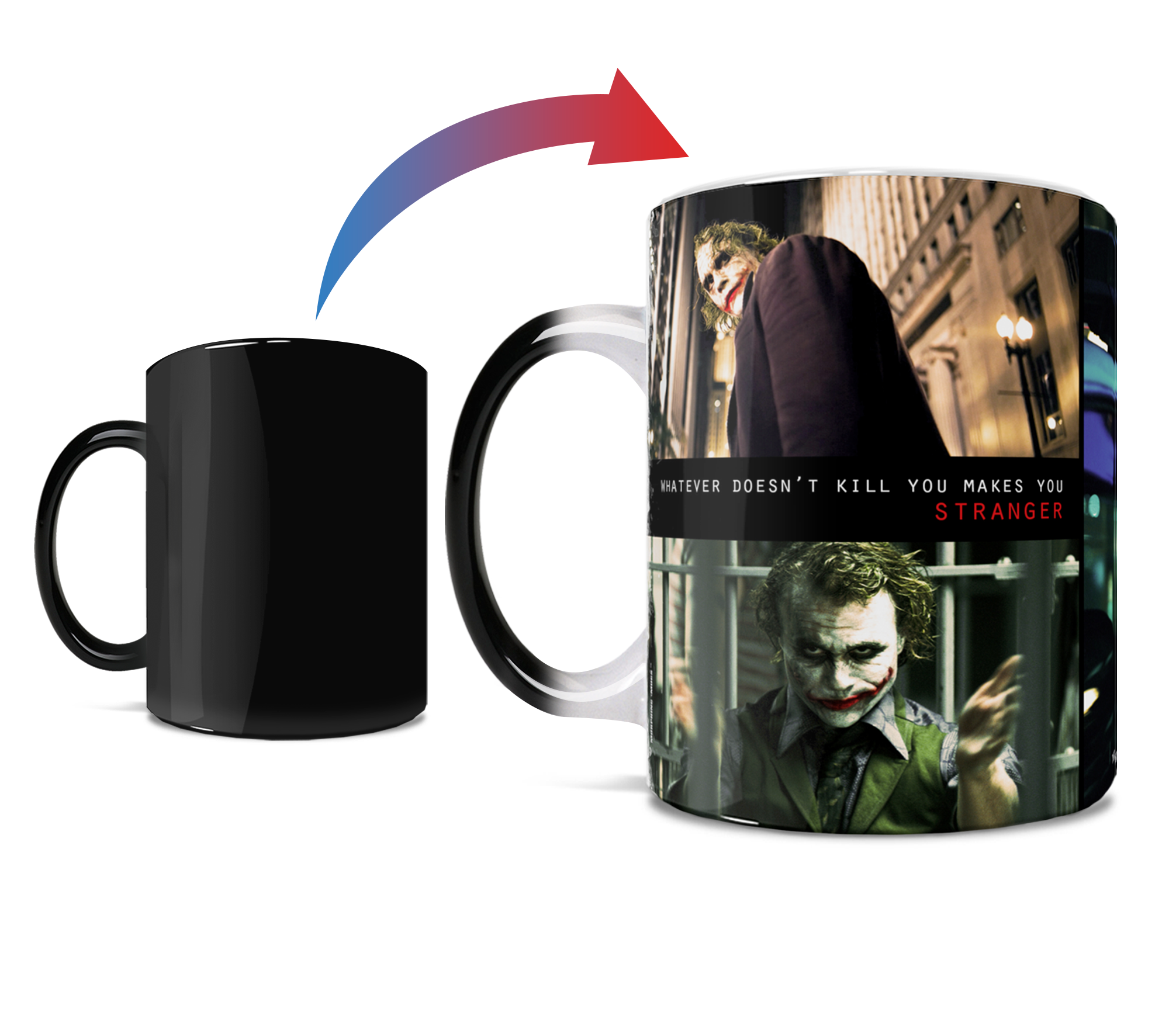 DC Comics (Batman: The Dark Knight Trilogy: Joker - Stranger) Morphing Mugs® Heat-Sensitive Mug MMUG388