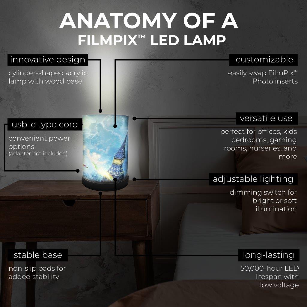 FilmPix™ Light Display + Disney (Tinker Bell and Peter Pan Fly to Never Land) FilmPix™ Photo Insert Bundle