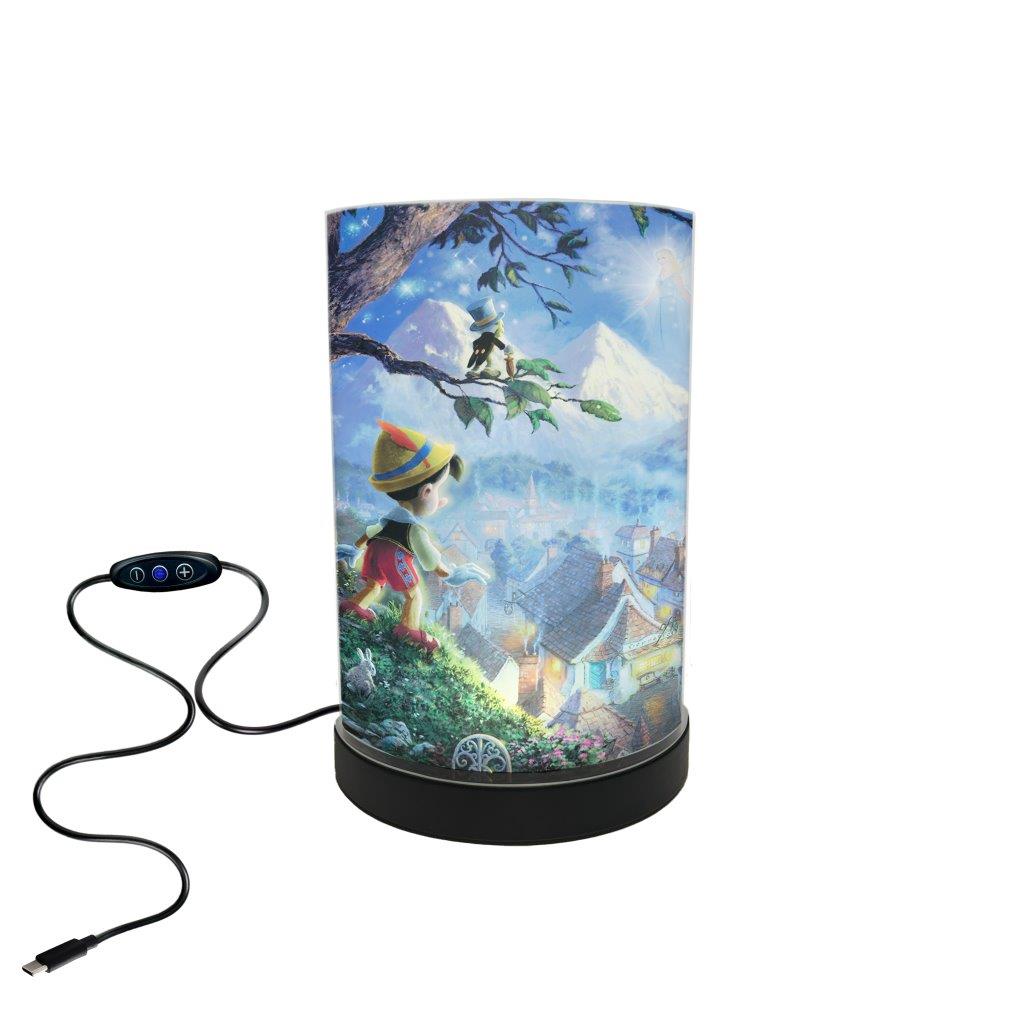 FilmPix™ LED Lamp + Disney (Pinocchio Wishes Upon a Star) FilmPix™ Photo Insert Bundle