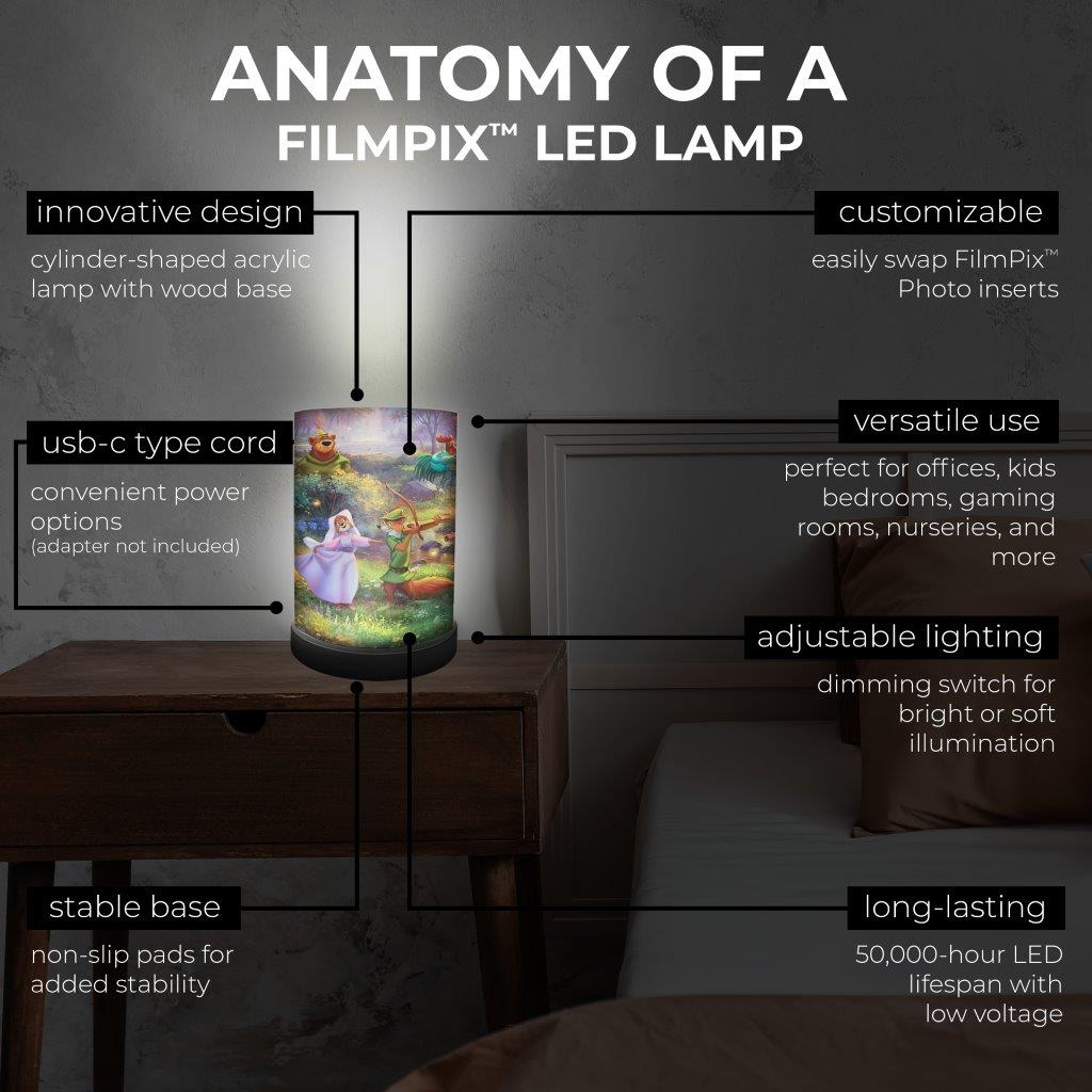FilmPix™ Light Display + Disney (Robin Hood) FilmPix™ Photo Insert Bundle