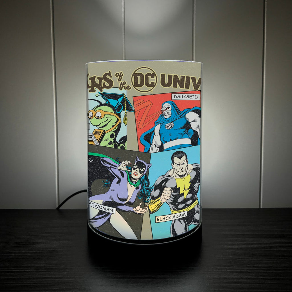 FilmPix™ LED Lamp + Justice League (90th Villains) FilmPix™ Photo Insert Bundle