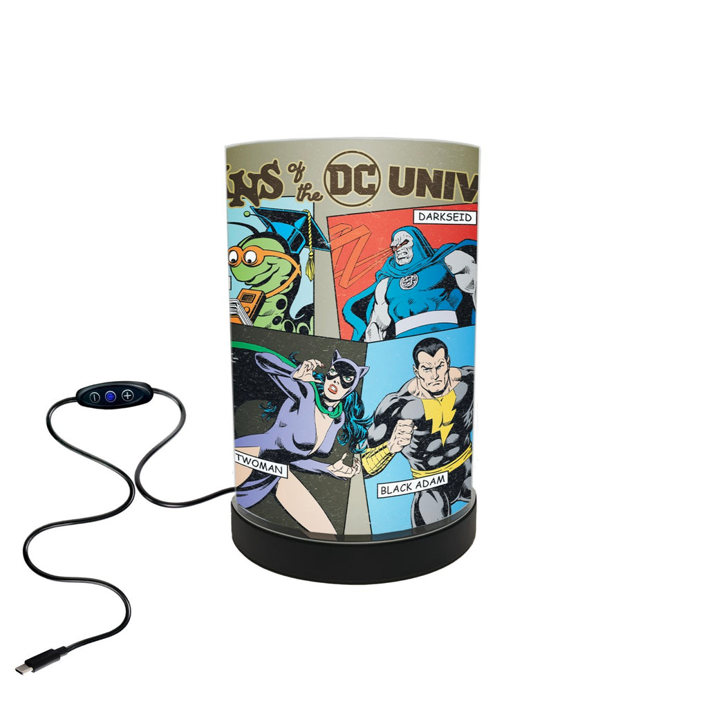 FilmPix™ LED Lamp + Justice League (90th Villains) FilmPix™ Photo Insert Bundle