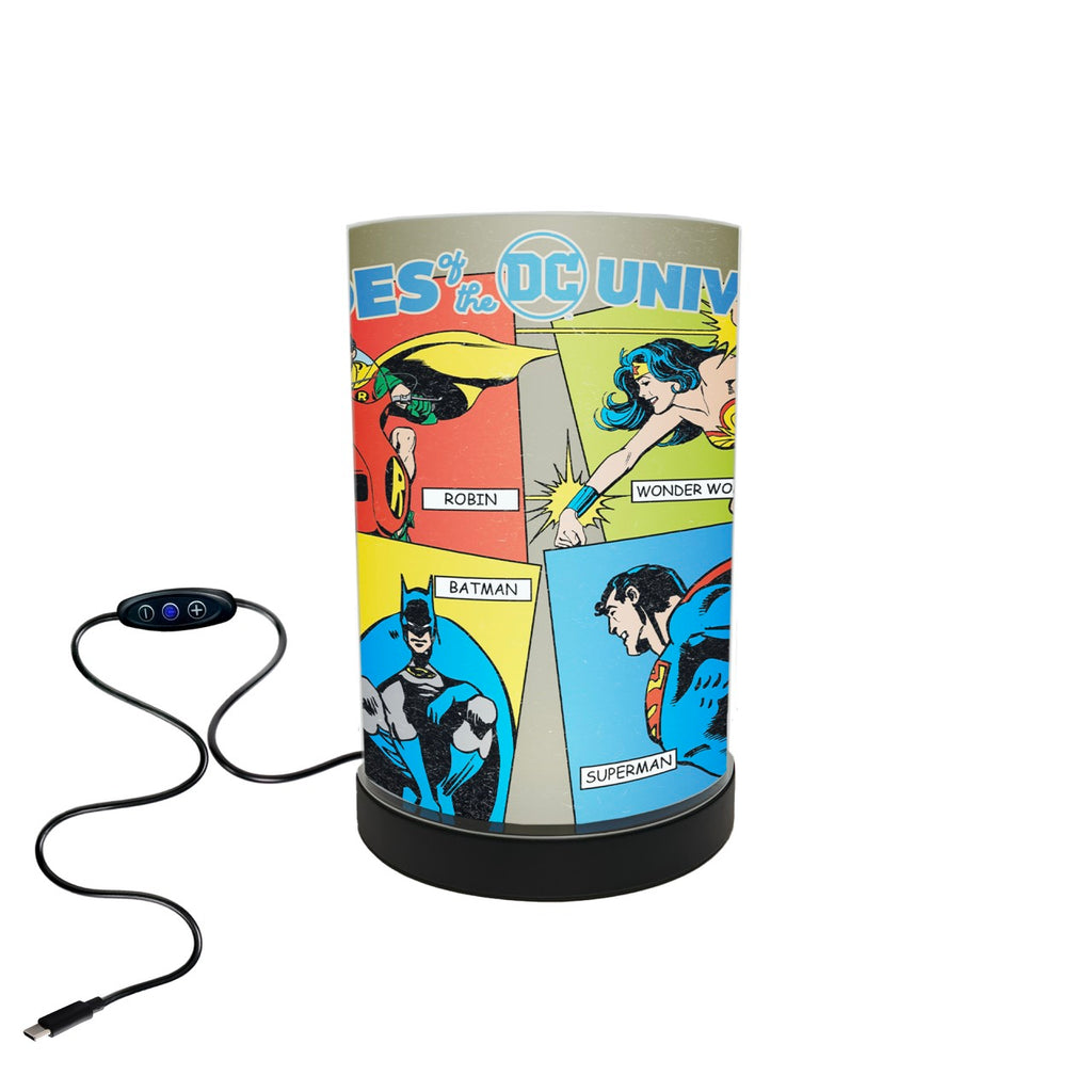 FilmPix™ LED Lamp + Justice League (90th Heroes) FilmPix™ Photo Insert Bundle