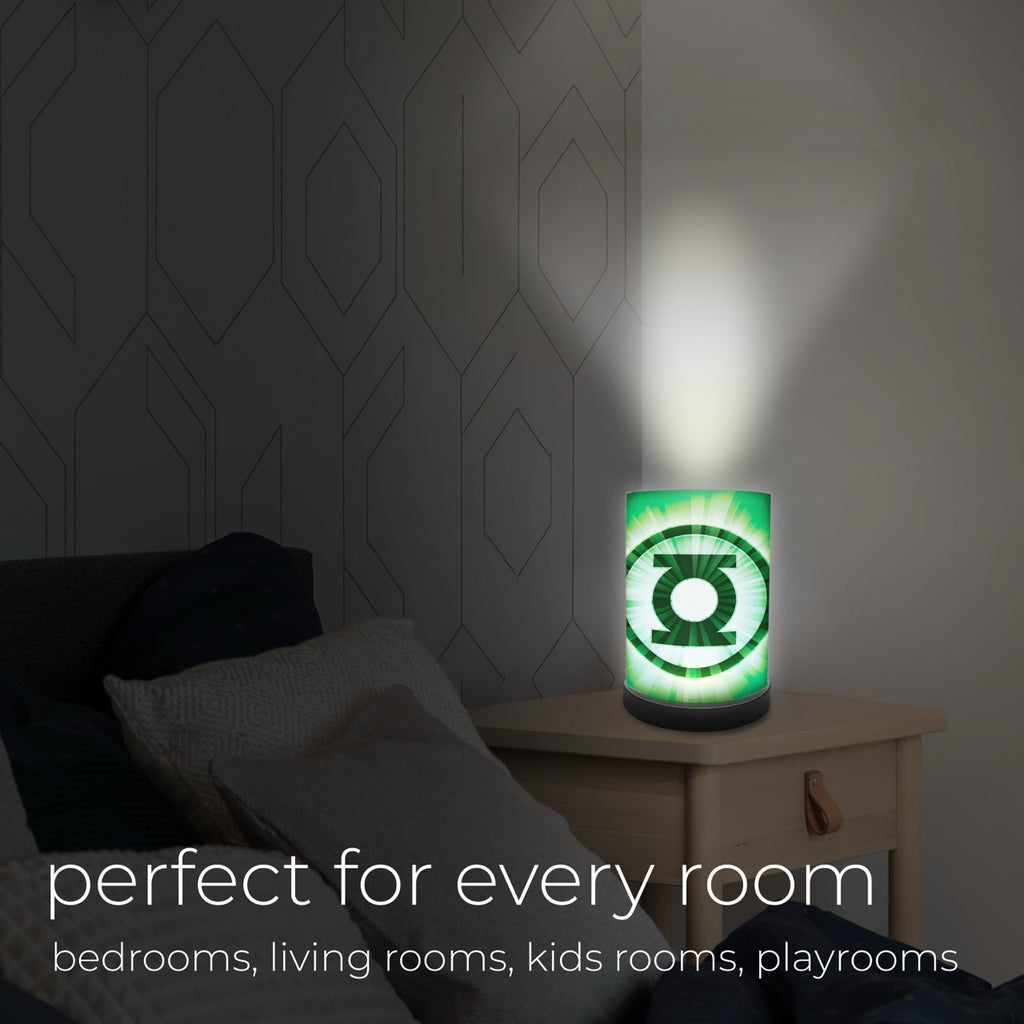 FilmPix™ LED Lamp + Green Lantern (Lantern Logo) FilmPix™ Photo Insert Bundle