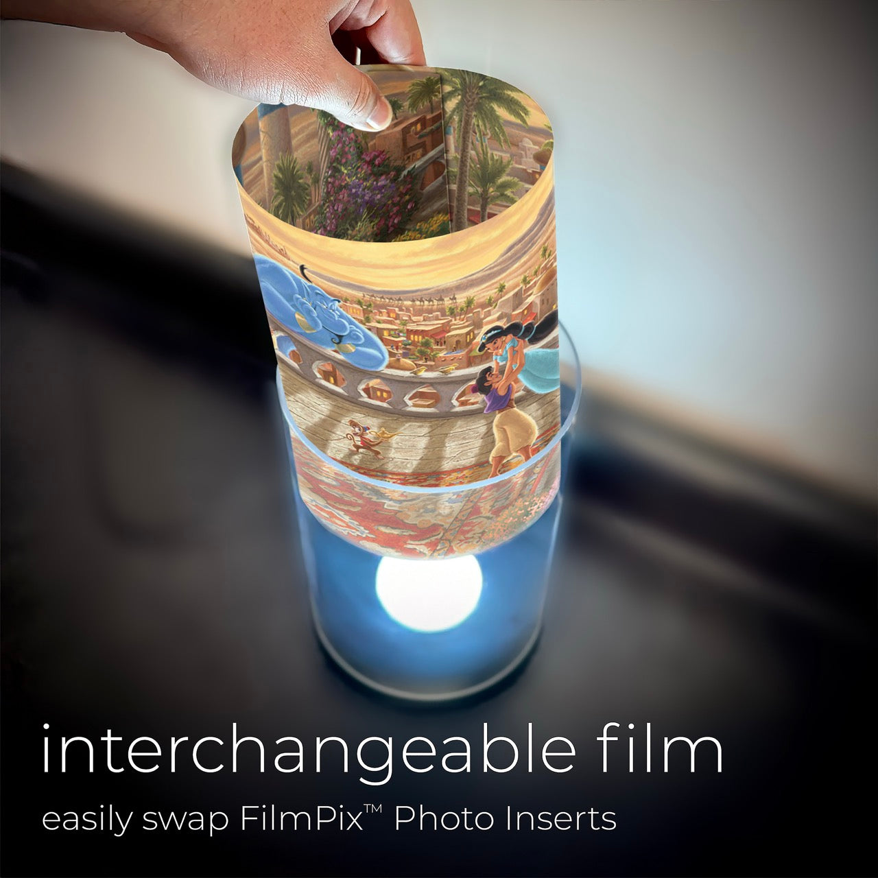 Disney (Aladdin & Jasmine Dancing in the Desert Sunset) FilmPix™ Photo Insert P1808H190