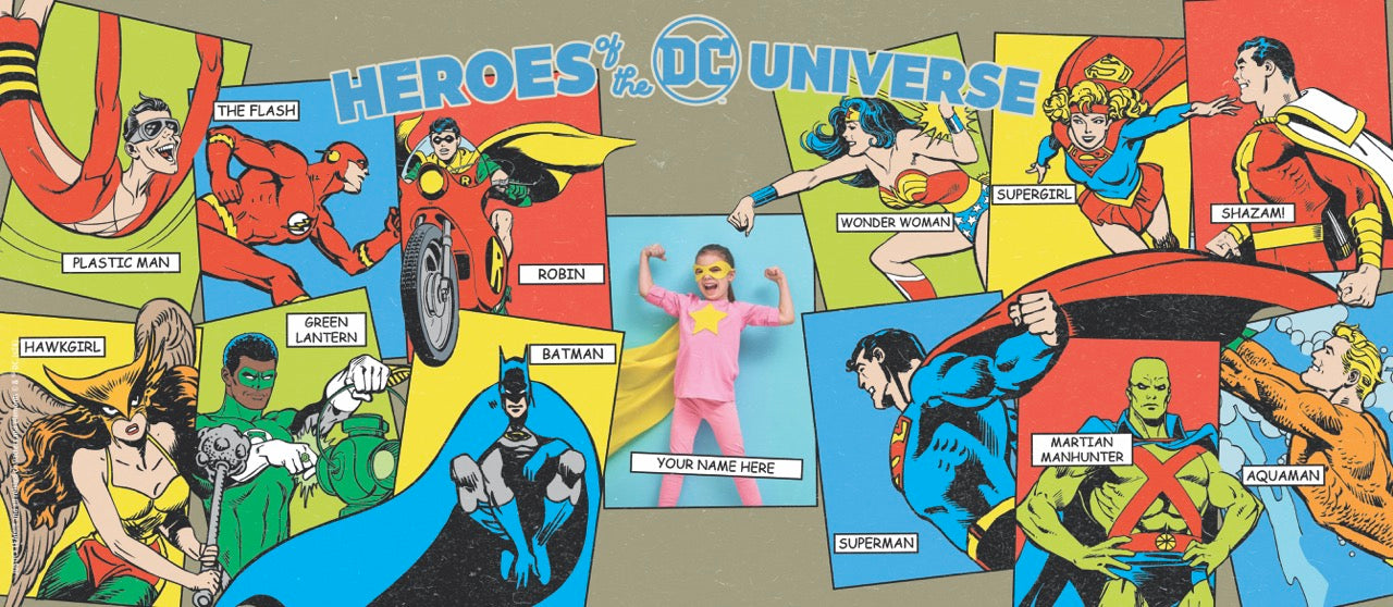 Justice League (90th Heroes - Personalized) FilmPix™ Photo Insert P1808HU052