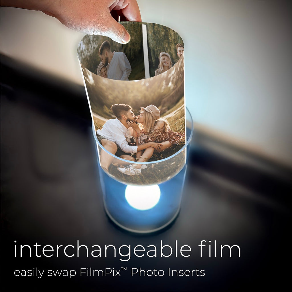 Trend Setter Original (3 Photo Collage) Personalized FilmPix™ Photo Insert and Light Display Bundle P1808HU132LAMP