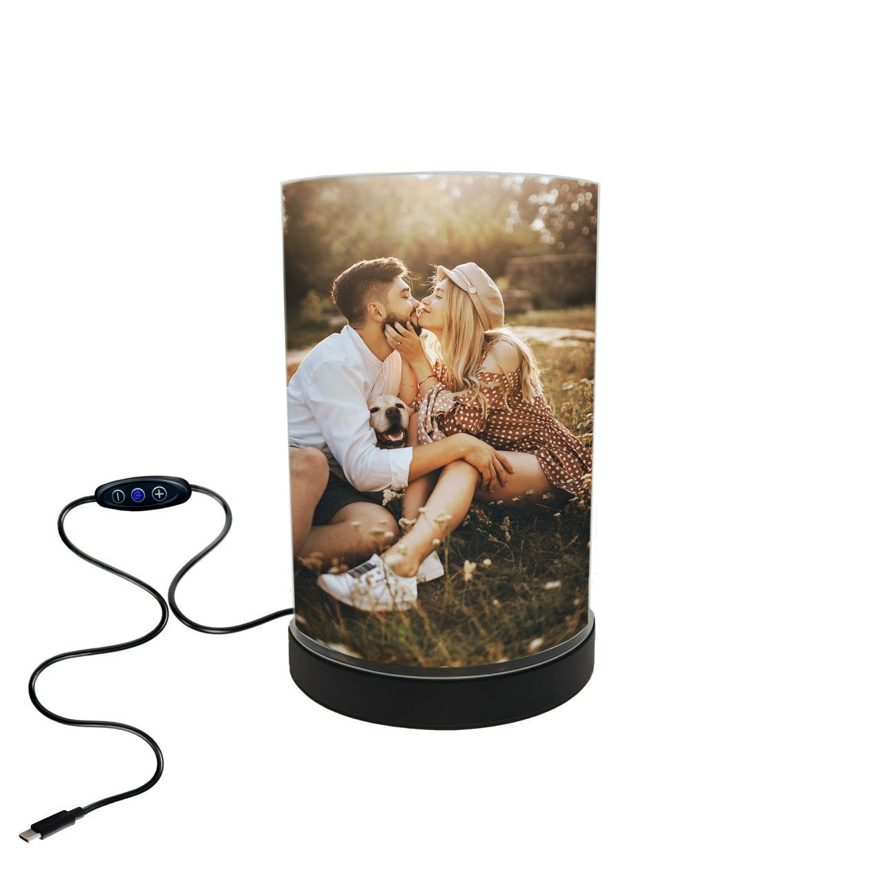 Trend Setter Original (3 Photo Collage) Personalized FilmPix™ Photo Insert and Light Display Bundle P1808HU132LAMP