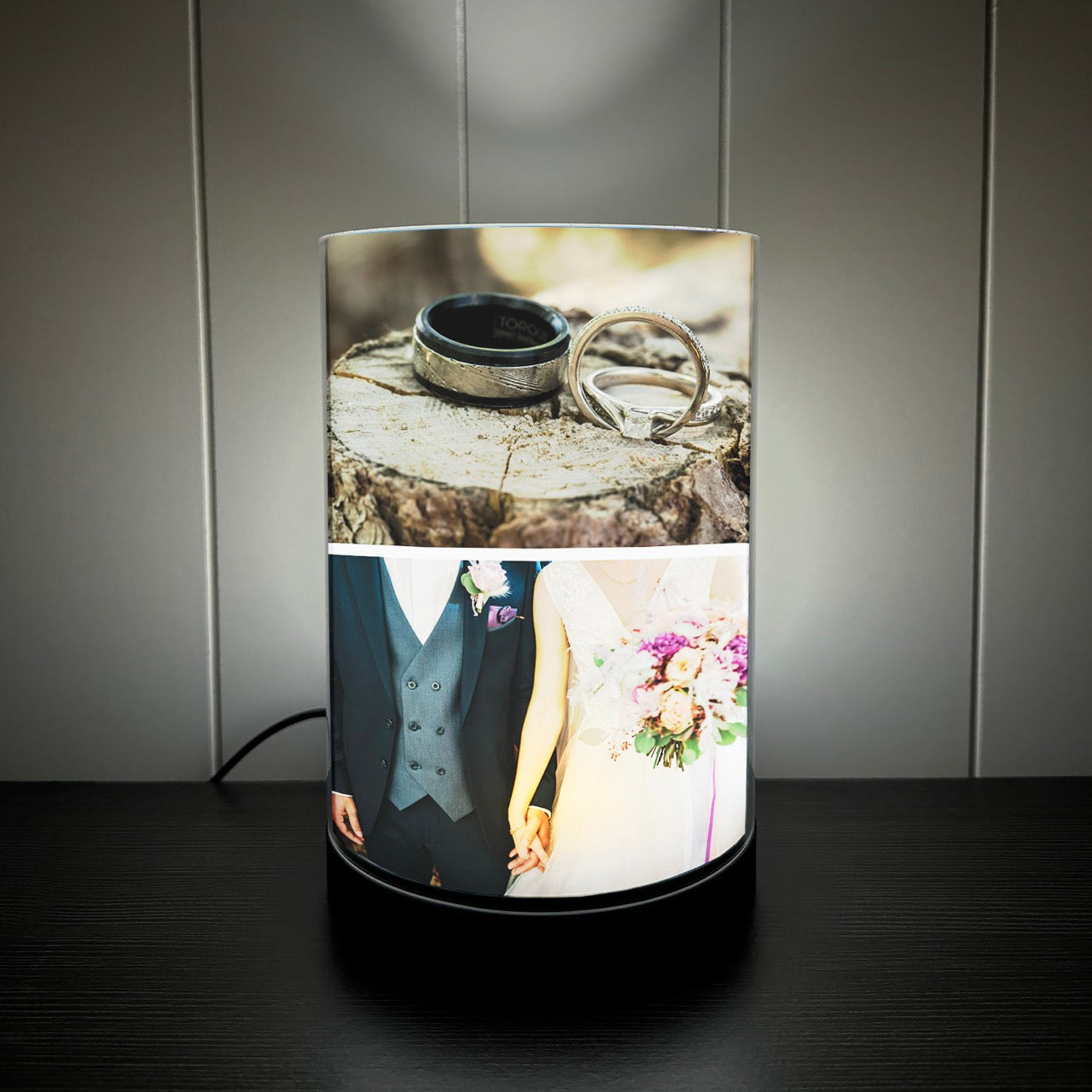 Trend Setter Original (4 Photo #1 Collage) Personalized FilmPix™ Photo Insert and Light Display Bundle P1808HU133LAMP