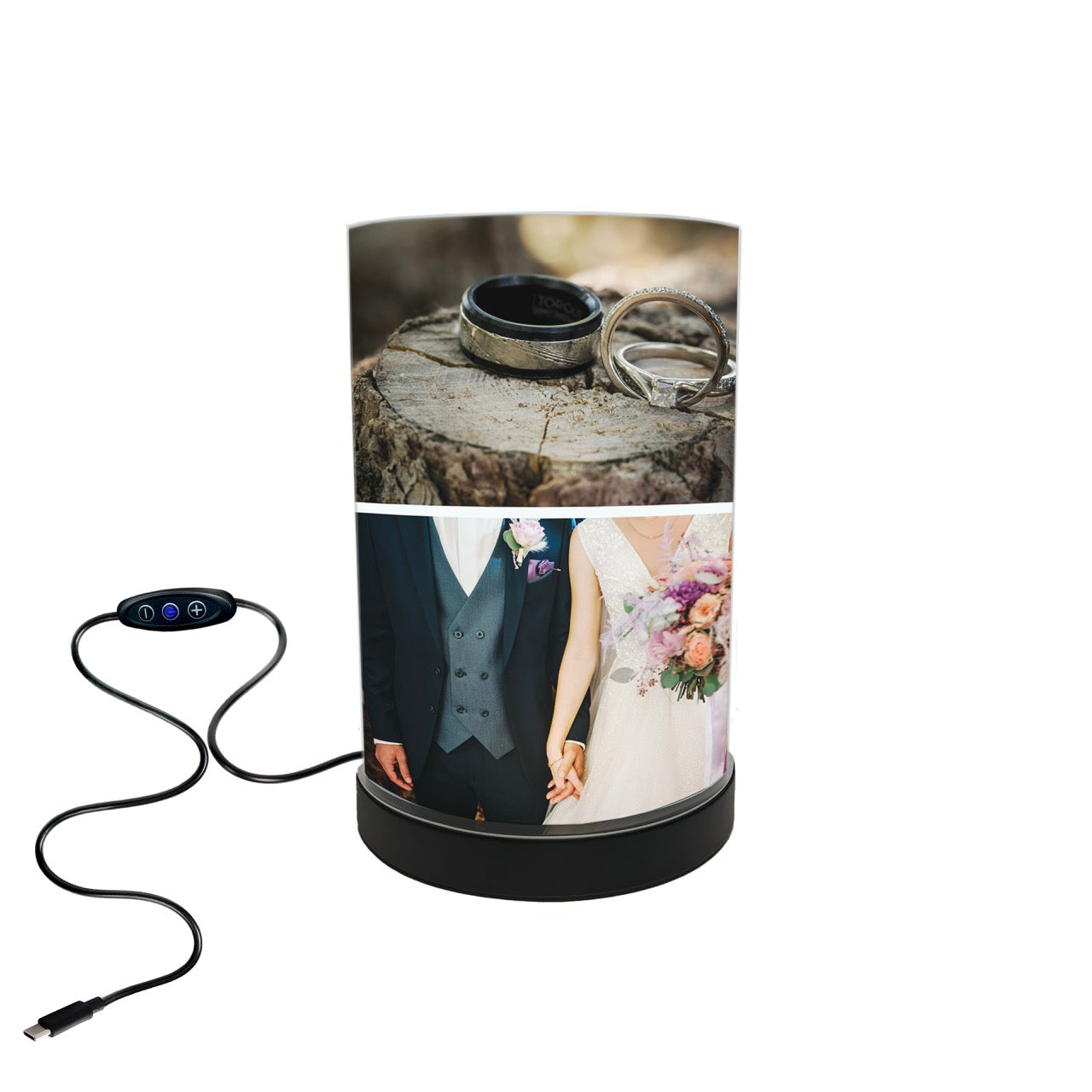 Trend Setter Original (4 Photo #1 Collage) Personalized FilmPix™ Photo Insert and Light Display Bundle P1808HU133LAMP