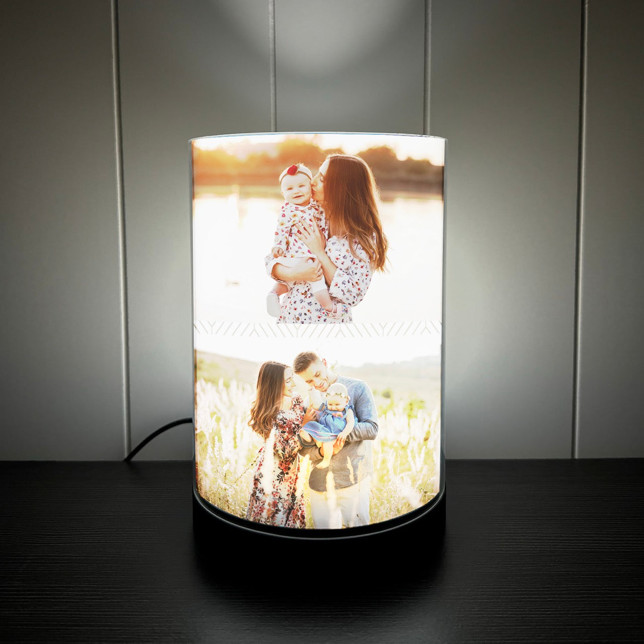 Trend Setter Original (5 Photo Collage) Personalized FilmPix™ Photo Insert and Light Display Bundle P1808HU135LAMP