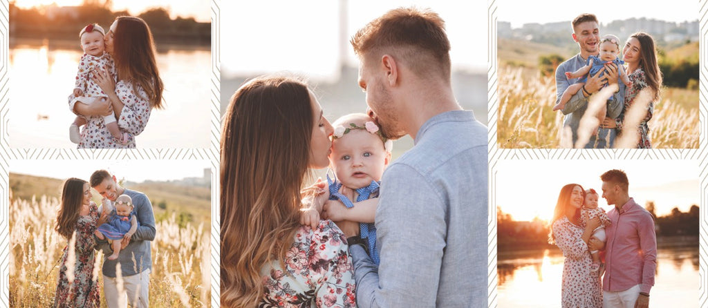 Trend Setter Original (5 Photo Collage) Personalized FilmPix™ Photo Insert and Light Display Bundle P1808HU135LAMP