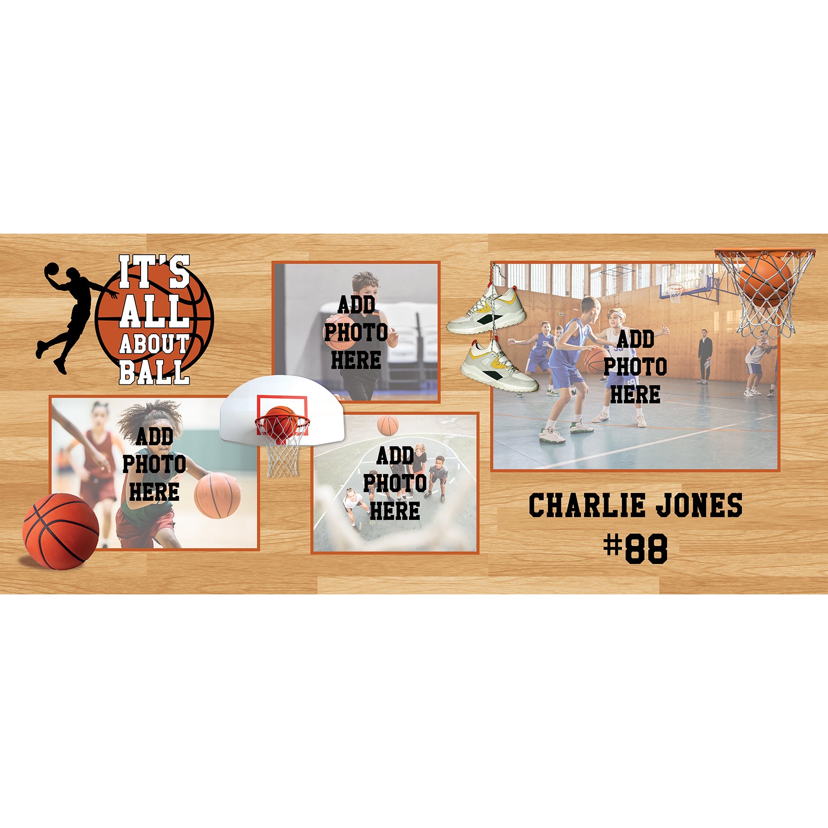 Trend Setters Original (Basketball) Personalized FilmPix™ Photo Insert P1808HU197
