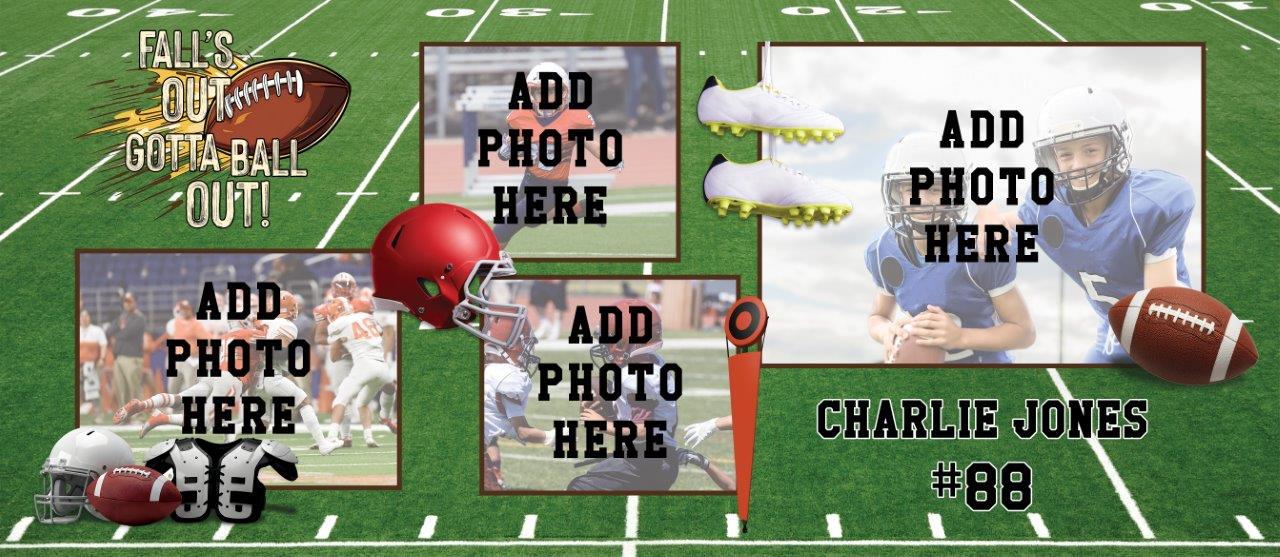 Trend Setters Original (Football) Personalized FilmPix™ Photo Insert P1808HU198