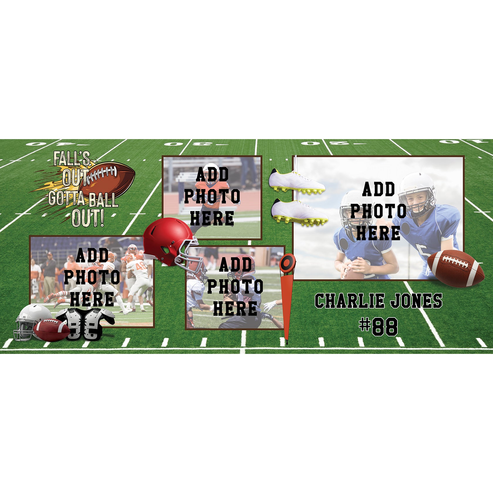 Trend Setters Original (Football) Personalized FilmPix™ Photo Insert P1808HU198