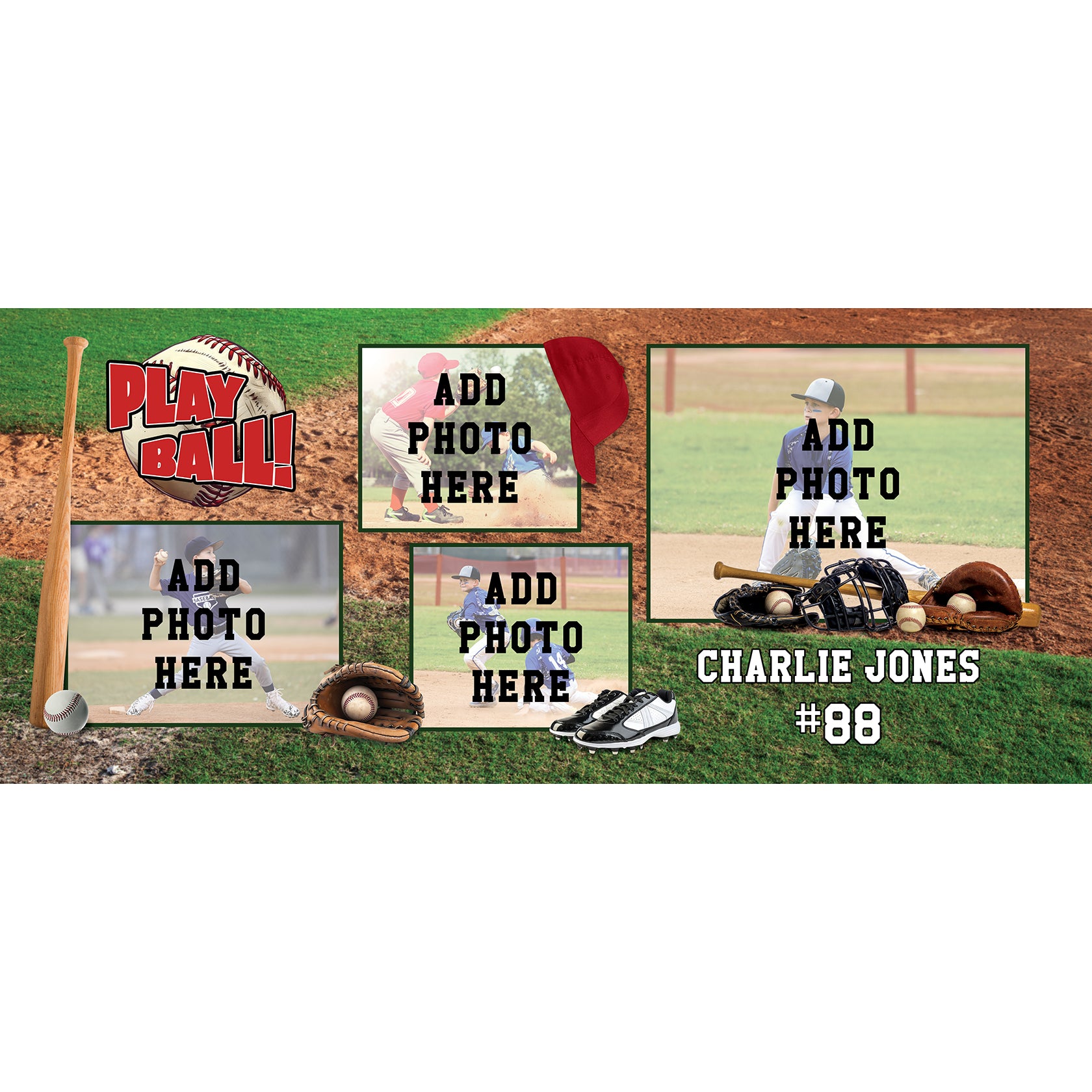 Trend Setters Original (Baseball) Personalized FilmPix™ Photo Insert P1808HU199