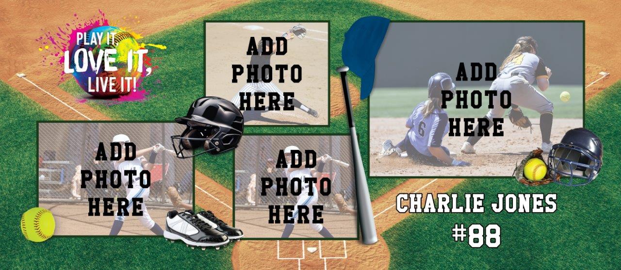 Trend Setters Original (Softball) Personalized FilmPix™ Photo Insert P1808HU201