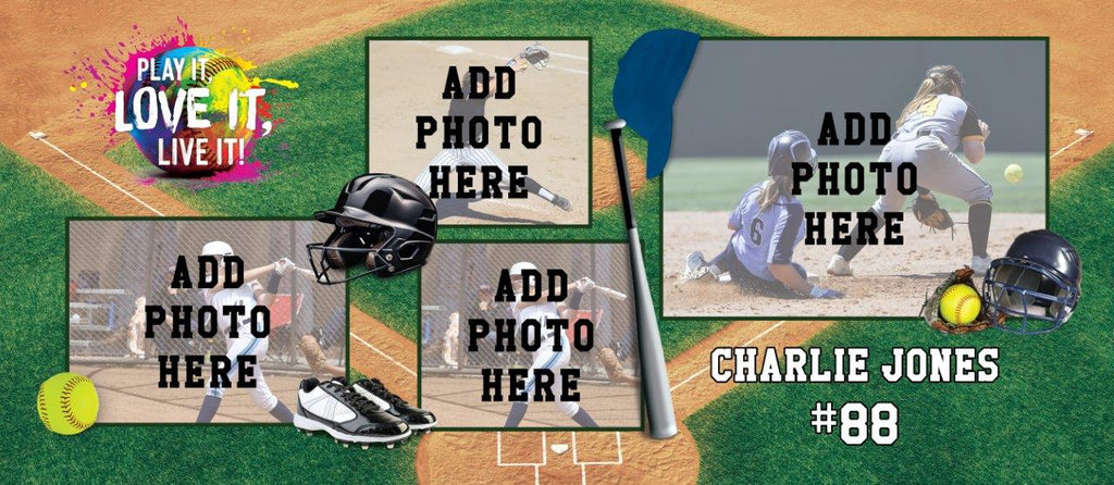 Trend Setters Original (Softball) Personalized FilmPix™ Photo Insert P1808HU201