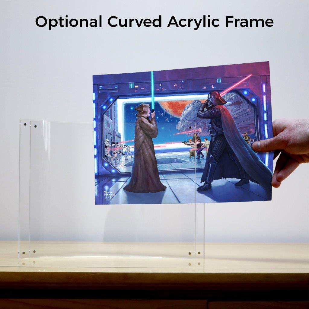 Star Wars (Obi Wans Final Battle) Lightpix™ Everlasting Photo Print P1410H013