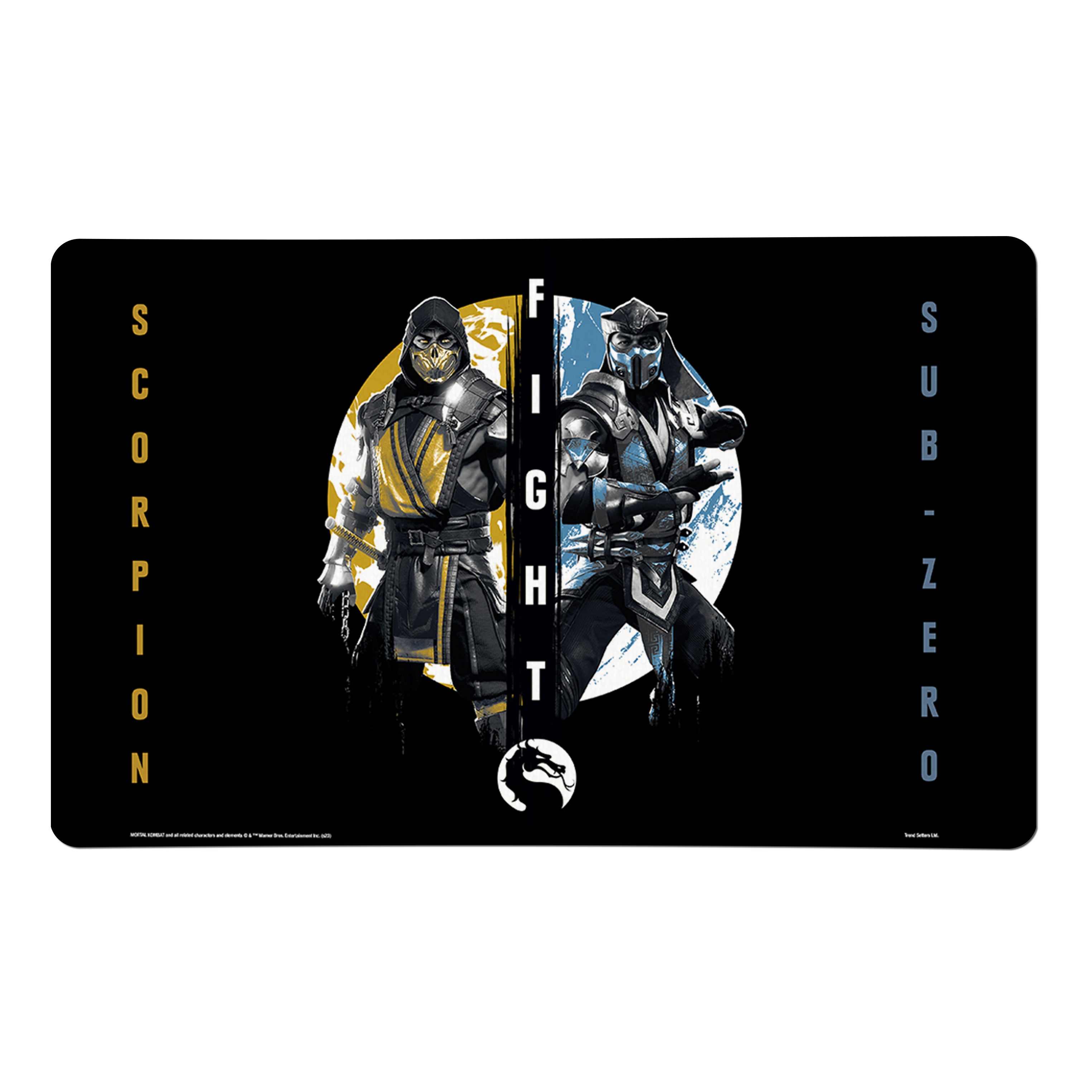 Mortal Kombat (Scorpion V. Sub Zero) 18" x 12" Desk Mat PLM1610020