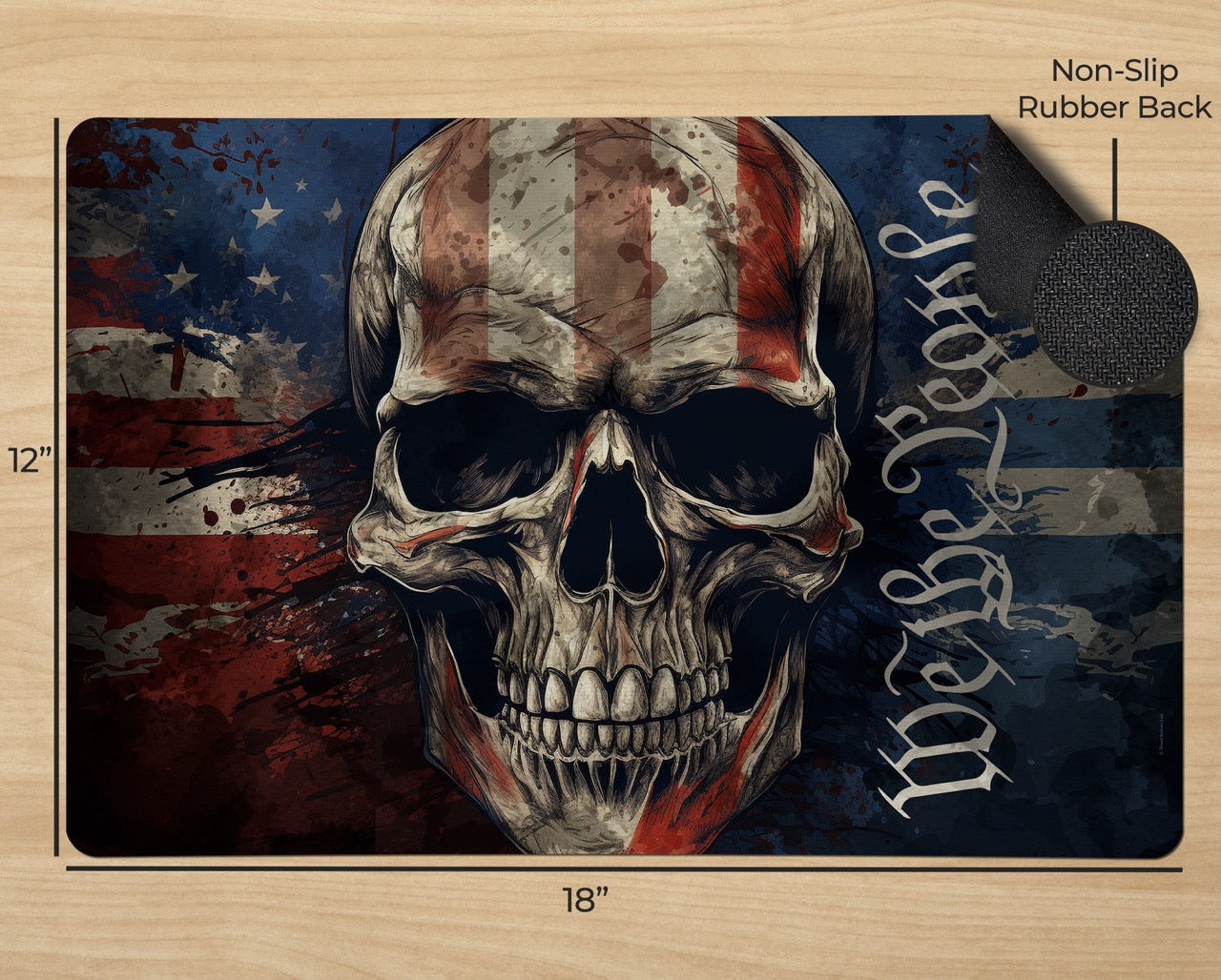 Patriotic Collection (American Skull) Cleaning Mat PLM1610033