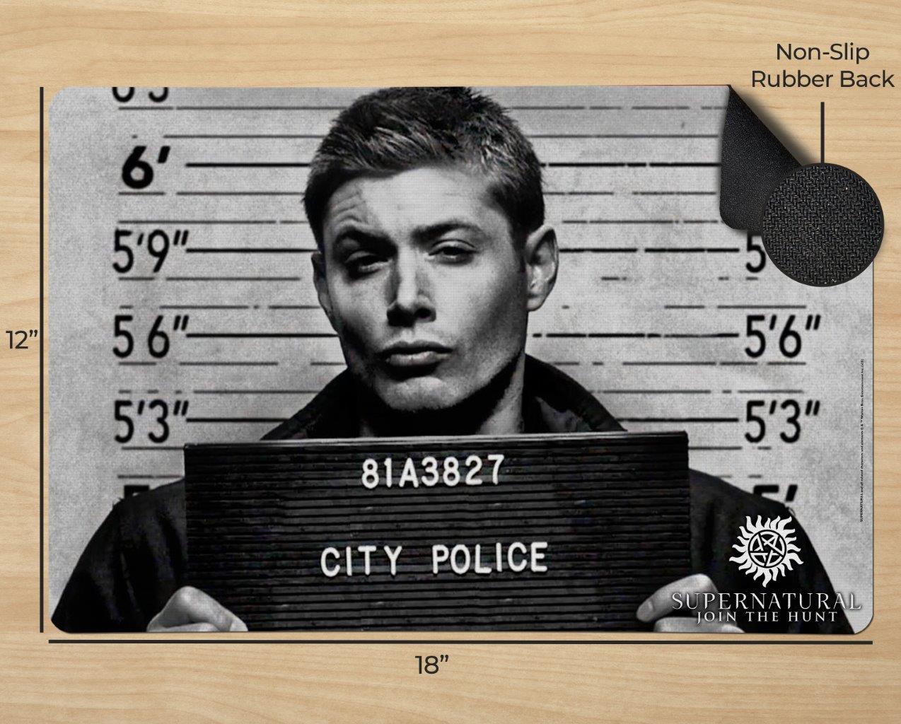 Supernatural (Dean’s Mugshot) 18” x 12” Desk Mat PLM1610052