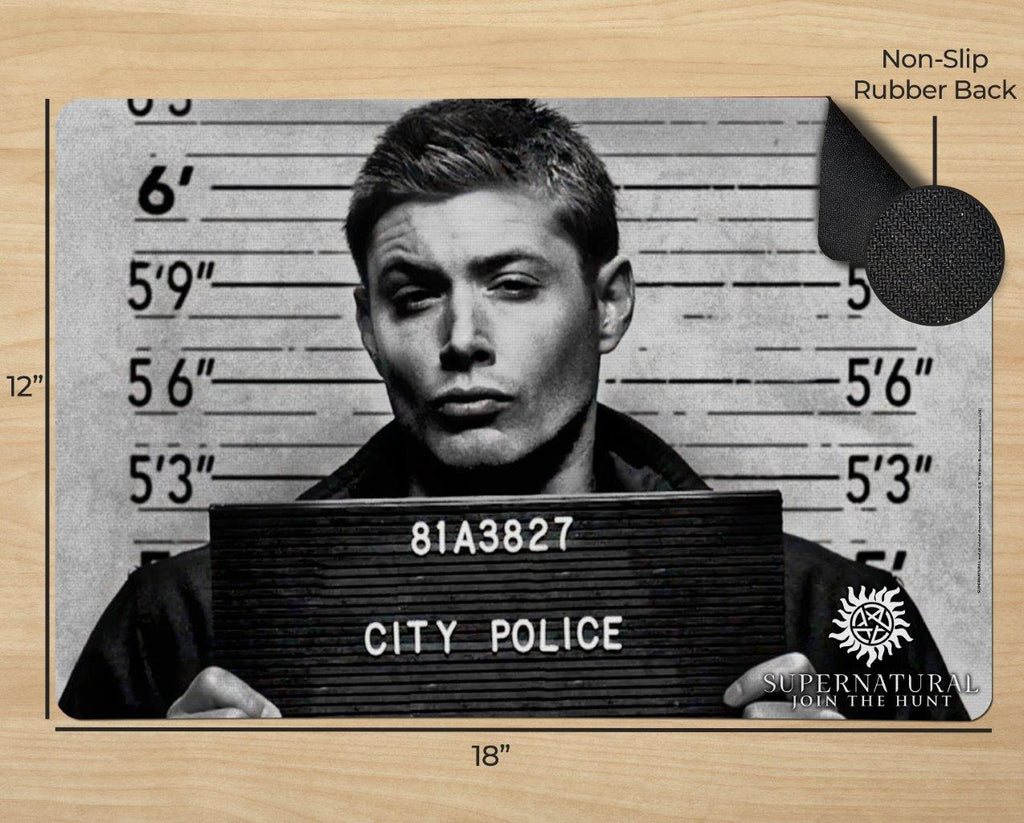 Supernatural (Dean’s Mugshot) 18” x 12” Desk Mat PLM1610052