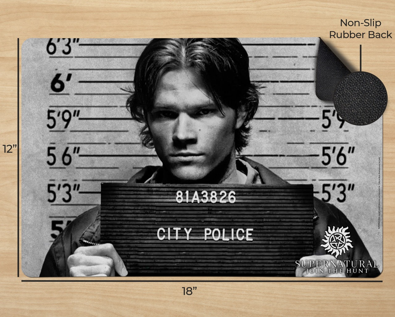 Supernatural (Sam’s Mugshot) 18” x 12” Desk Mat PLM1610053