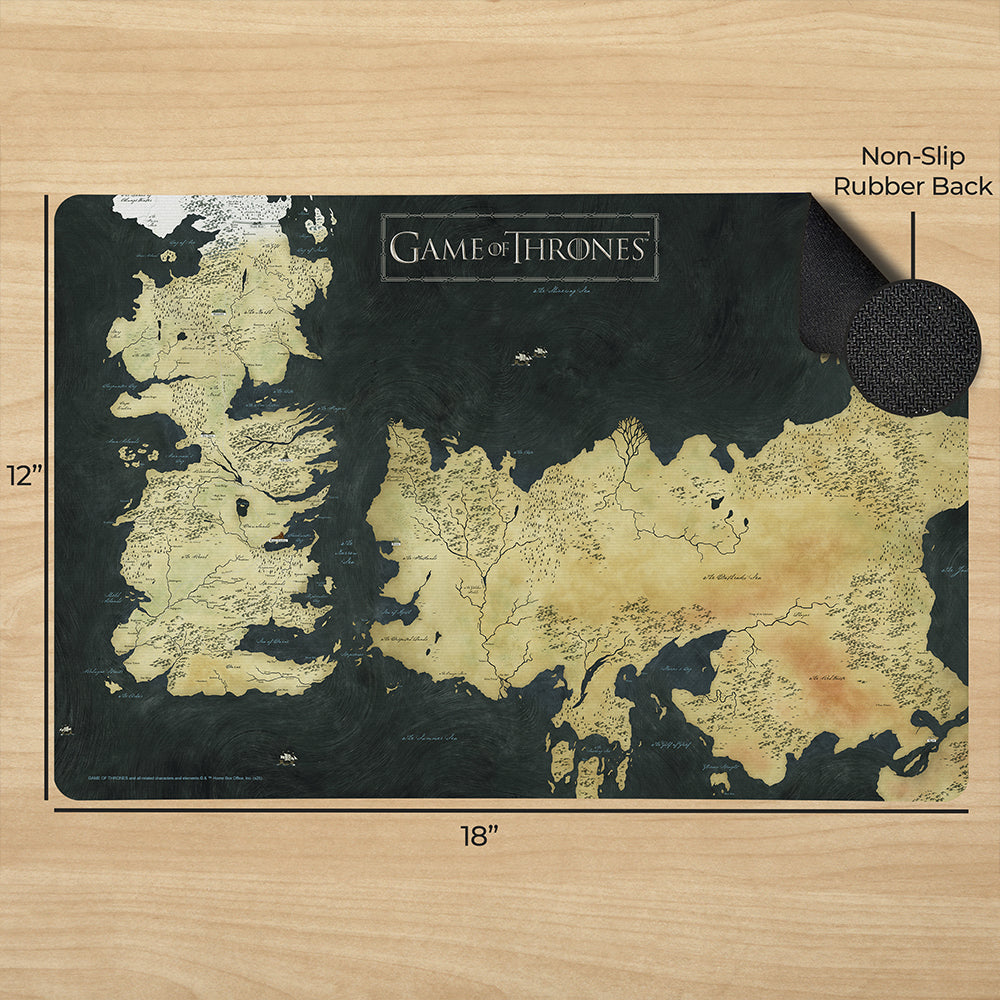 Game of Thrones (Westeros Map) 18” x 12” Desk Mat PLM1610055