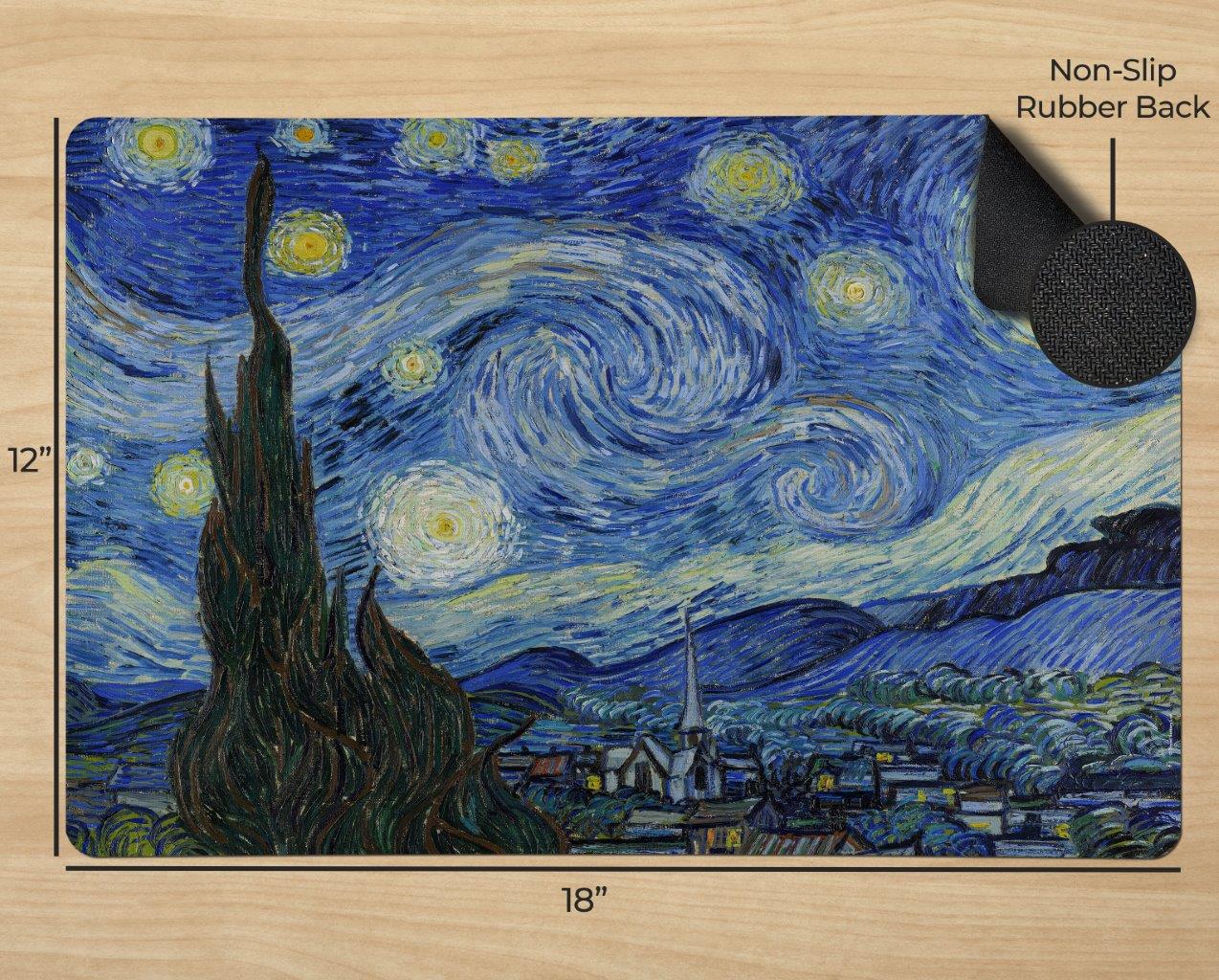 Trend Setters Original (Starry Night – Van Gogh) 18” x 12” Desk Mat PLM1610057