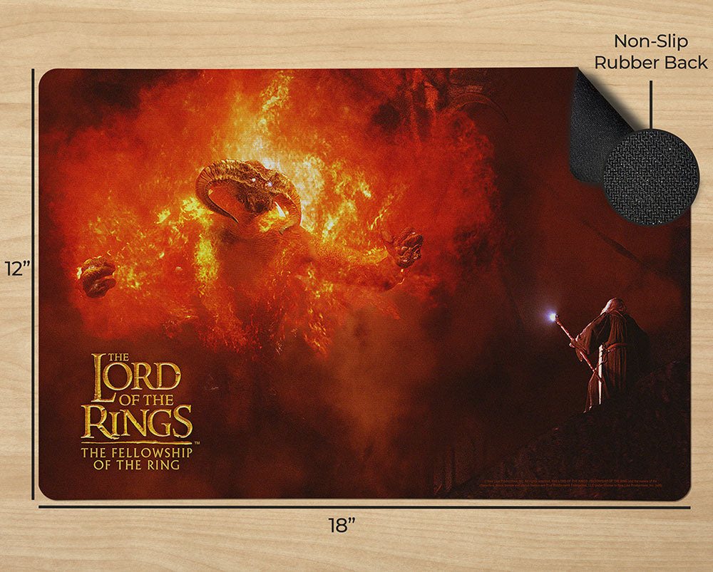 The Lord of the Rings (Balrog vs Gandalf) 18” x 12” Desk Mat PLM1610059