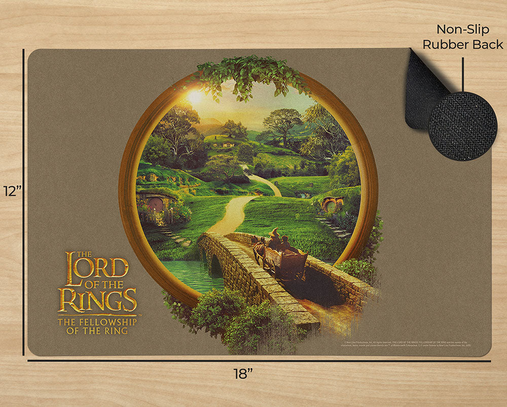 The Lord of the Rings: The Fellowship of the Ring (Hobbiton) 18” x 12” Desk Mat PLM1610060