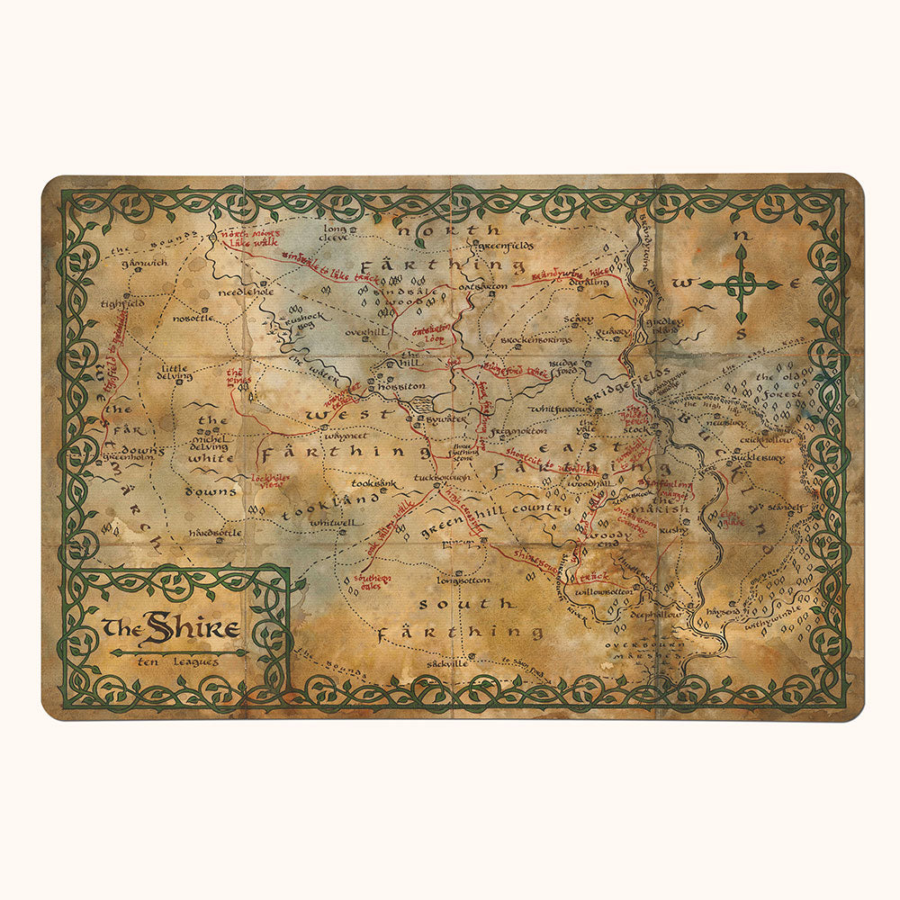 The Hobbit: An Unexpected Journey (The Shire Map) 18” x 12” Desk Mat PLM1610061