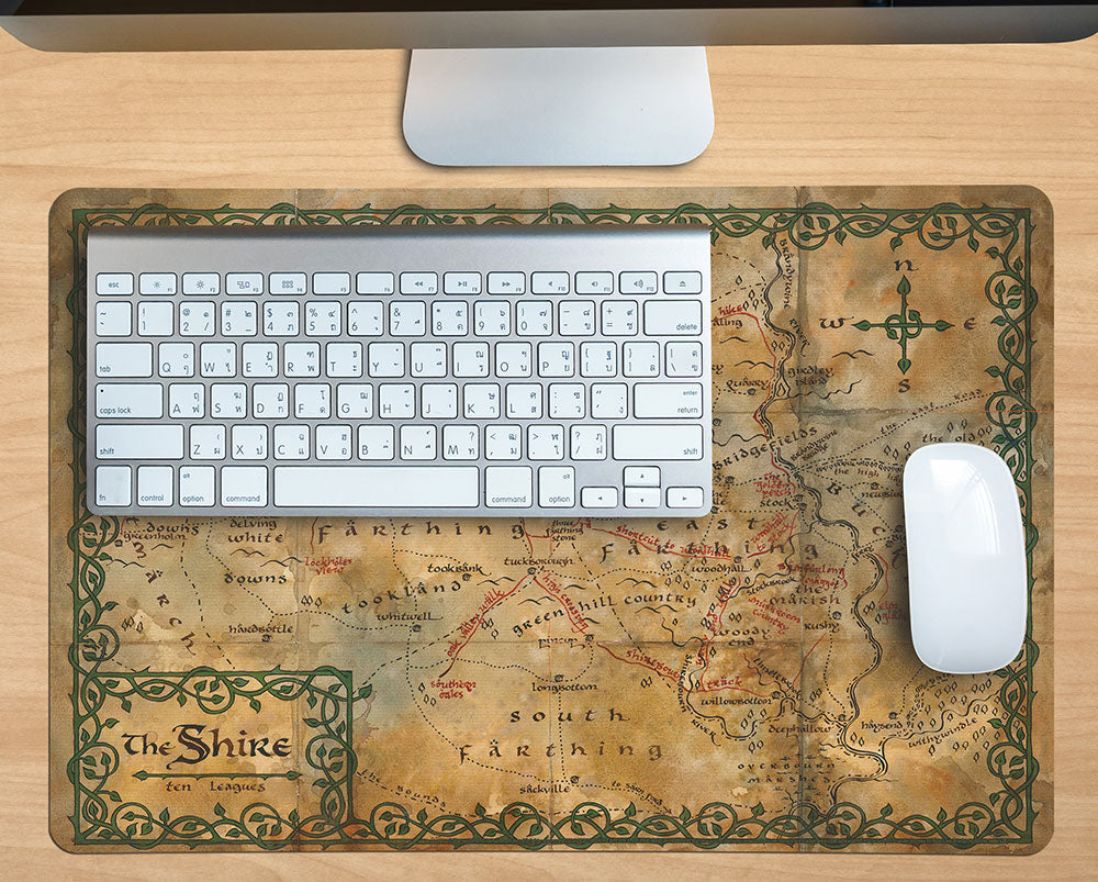 The Hobbit: An Unexpected Journey (The Shire Map) 18” x 12” Desk Mat PLM1610061