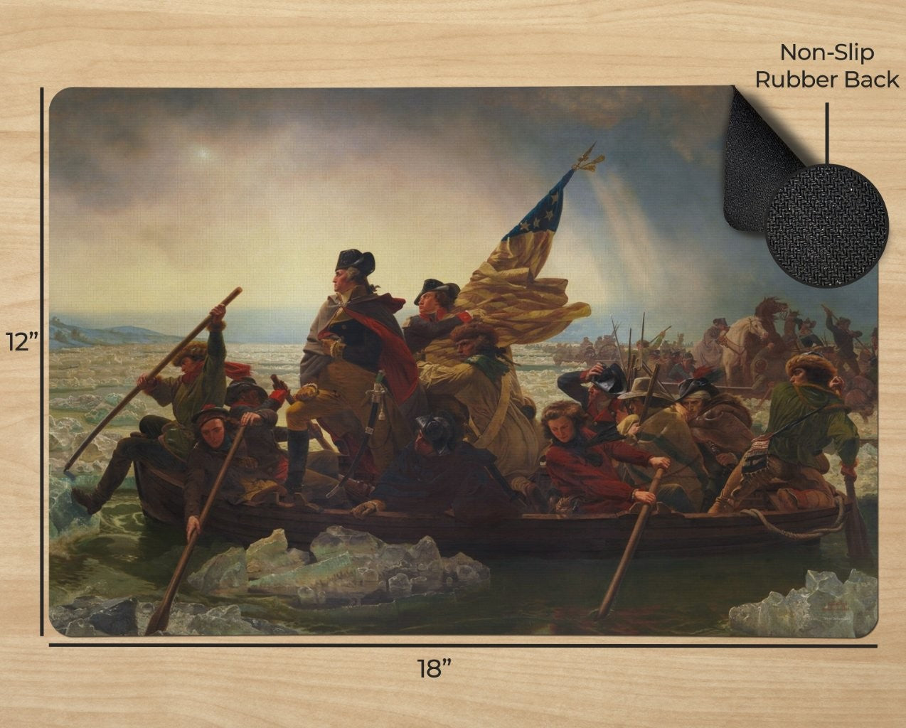 Trend Setters Original (Washington Crossing the Delaware) 18” x 12” Desk Mat PLM1610062