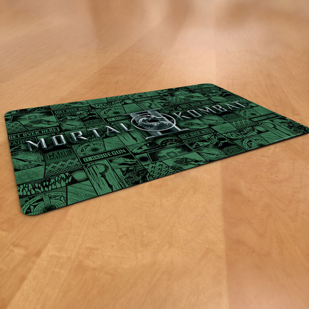 Mortal Kombat 2 (Dragon Logo Arcade Icons) 18” x 12” Desk Mat PLM1610065