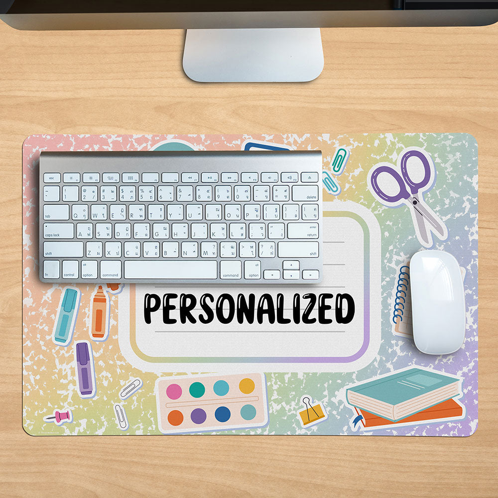 Trend Setters Original (Teacher Supplies) Personalized 18” x 12” Desk Mat PLMPZ1610067