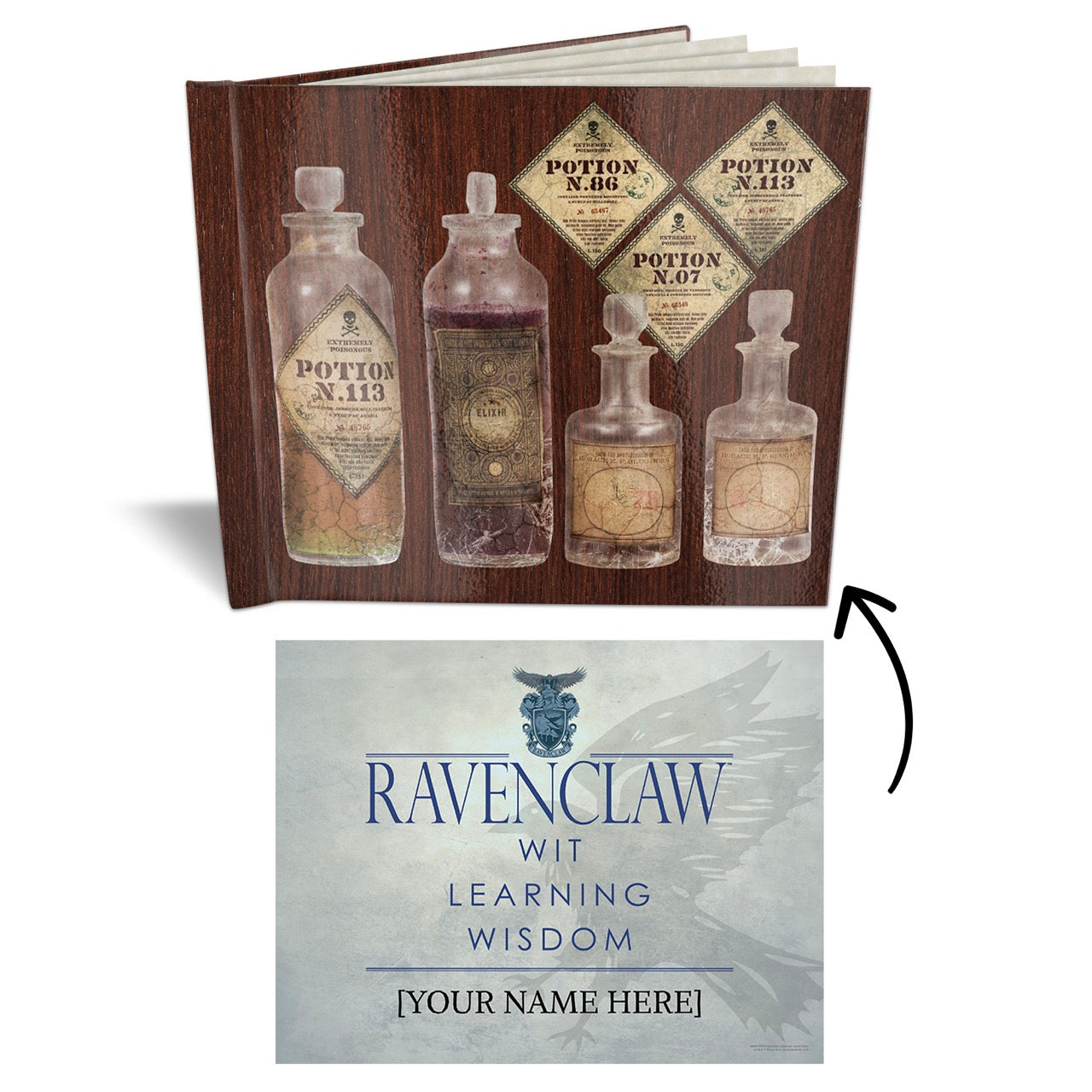 Harry Potter (Potions Box - Ravenclaw) Sketchbook with a Personalized Certificate and Parchment Paper SKETBOOK0124PRC