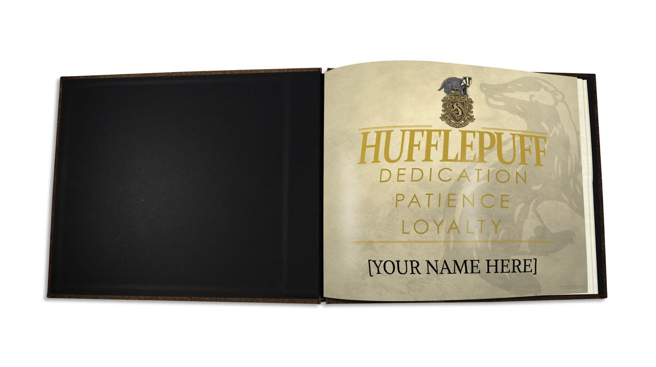 Harry Potter (Marauder's Map - Hufflepuff) Sketchbook with a Personalized Certificate and Parchment Paper SKETBOOK0825PRC
