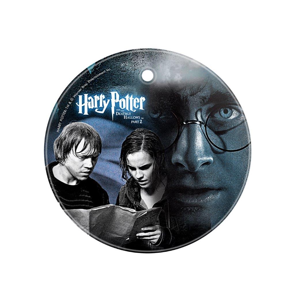 Harry Potter and the Deathly Hallows Part 2 (Ron, Hermione, Harry and a Map) StarFire Prints™ Glass Art SPCIR076