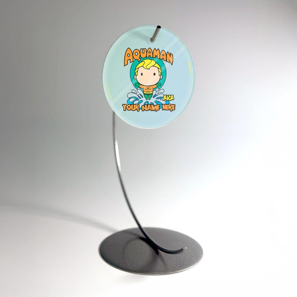 Justice League (Also Known As Aquaman - Personalized) StarFire Prints Glass Art
