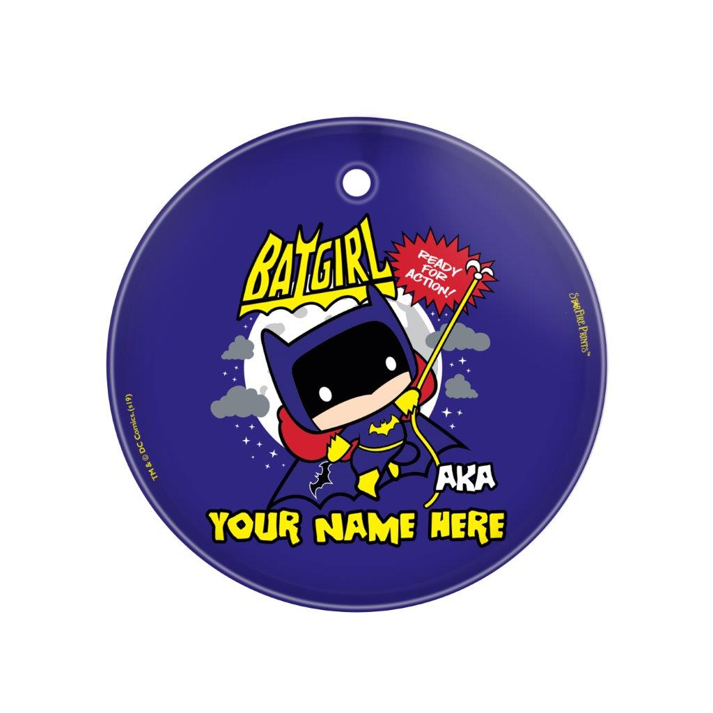 Justice League (Also Known As Batgirl - Personalized) StarFire Prints Glass Art
