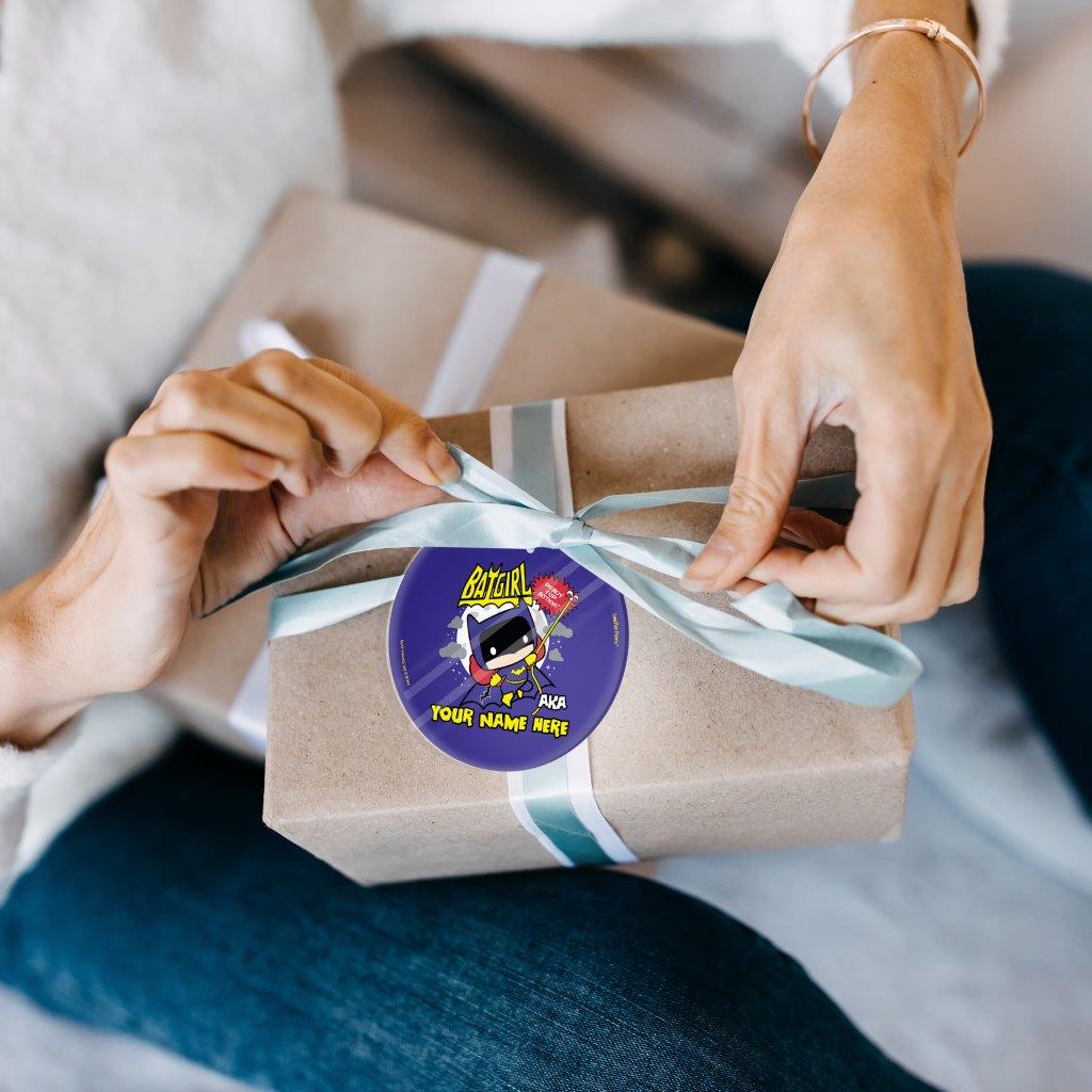 Justice League (Also Known As Batgirl - Personalized) StarFire Prints Glass Art