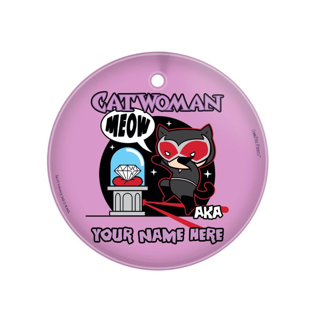 Justice League (Also Known As Catwoman - Personalized) StarFire Prints Glass Art