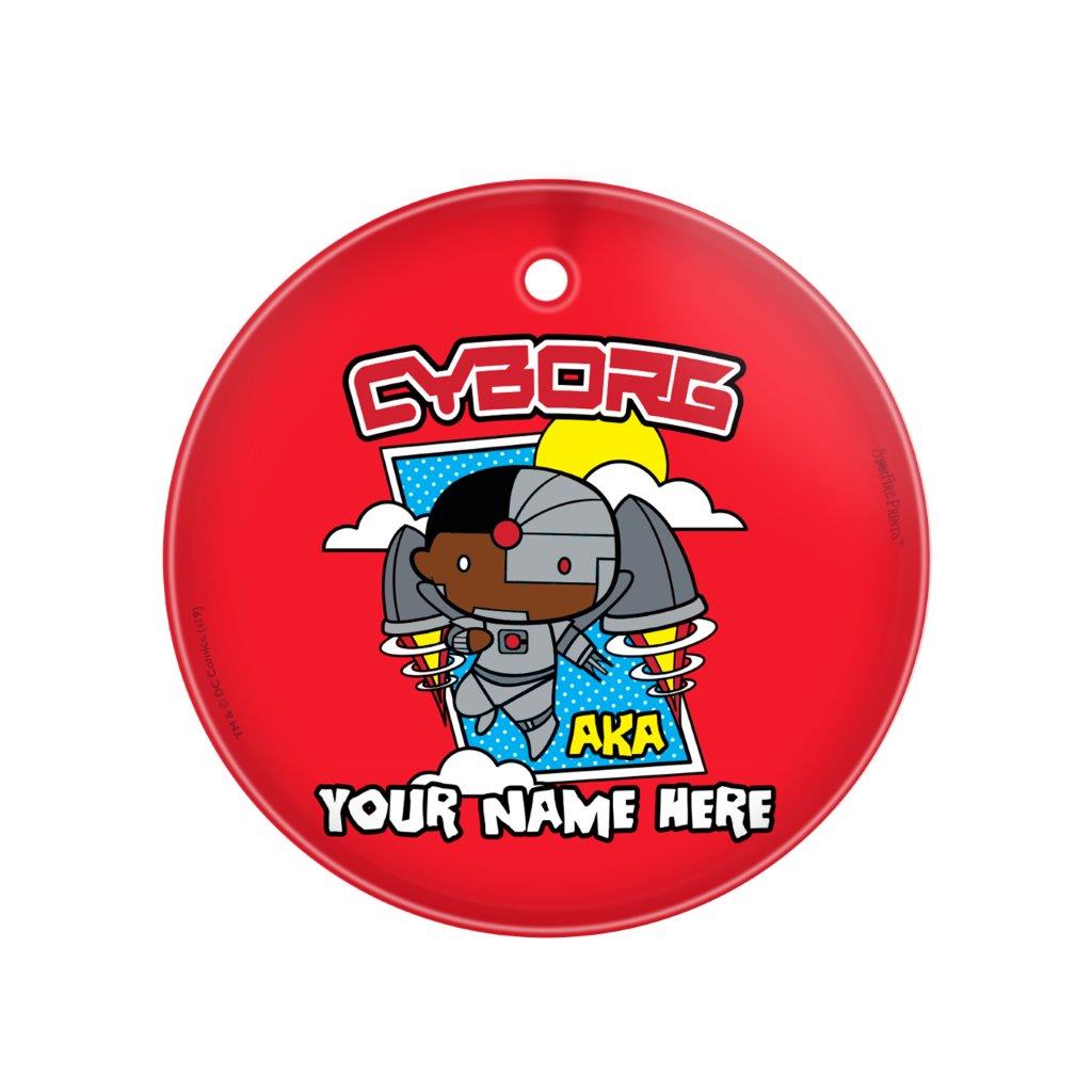 Justice League (Also Known As Cyborg - Personalized) StarFire Prints Glass Art