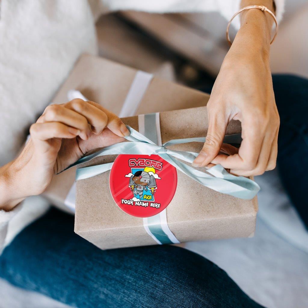 Justice League (Also Known As Cyborg - Personalized) StarFire Prints Glass Art