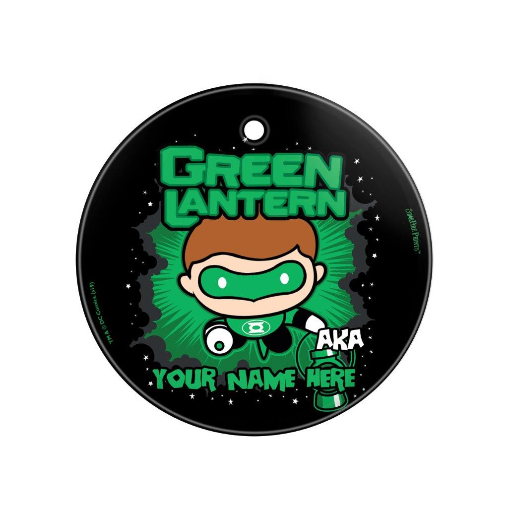 Justice League (Also Known As Green Lantern - Personalized) StarFire Prints Glass Art