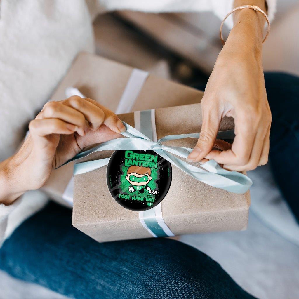 Justice League (Also Known As Green Lantern - Personalized) StarFire Prints Glass Art