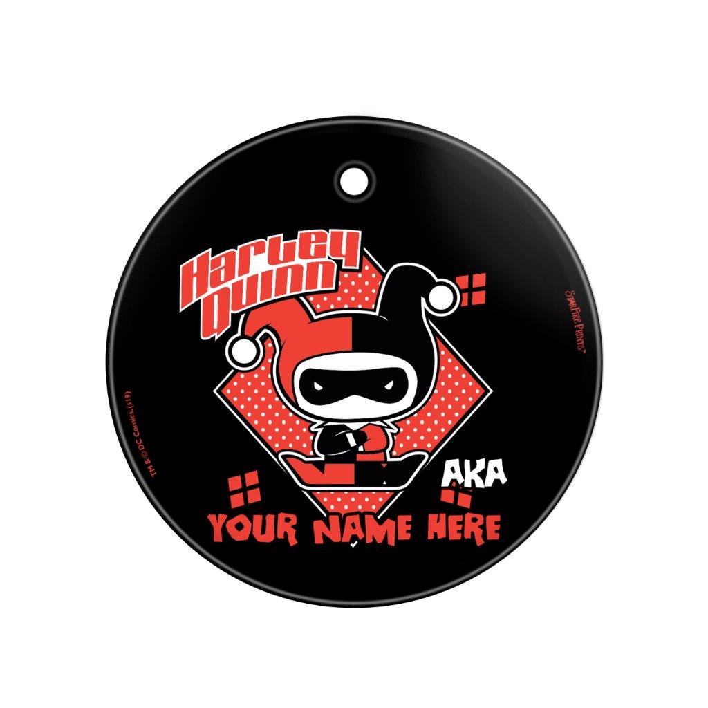 Justice League (Also Known As Harley Quinn - Personalized) StarFire Prints Glass Art